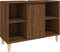vidaXL - Wastafelkast - 80x33x60 - cm - bewerkt - hout - bruin - eikenkleur