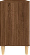 vidaXL - Wastafelkast - 80x33x60 - cm - bewerkt - hout - bruin - eikenkleur