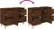 vidaXL - Wastafelkast - 80x33x60 - cm - bewerkt - hout - bruin - eikenkleur