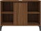 vidaXL - Wastafelkast - 80x33x60 - cm - bewerkt - hout - bruin - eikenkleur