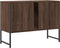 vidaXL - Wastafelkast - 80x33x60 - cm - bewerkt - hout - bruin - eikenkleurig