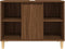vidaXL - Wastafelkast - 80x33x60 - cm - bewerkt - hout - bruin - eikenkleur
