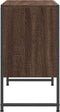 vidaXL - Wastafelkast - 80x33x60 - cm - bewerkt - hout - bruin - eikenkleurig