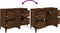 vidaXL - Wastafelkast - 80x33x60 - cm - bewerkt - hout - bruin - eikenkleur