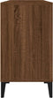 vidaXL - Wastafelkast - 80x33x60 - cm - bewerkt - hout - bruin - eikenkleur