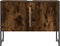 vidaXL - Wastafelkast - 80x33x60 - cm - bewerkt - hout - gerookt - eikenkleurig