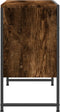vidaXL - Wastafelkast - 80x33x60 - cm - bewerkt - hout - gerookt - eikenkleurig