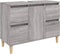 vidaXL - Wastafelkast - 80x33x60 - cm - bewerkt - hout - grijs - sonoma - eikenkleurig