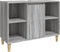 vidaXL - Wastafelkast - 80x33x60 - cm - bewerkt - hout - grijs - sonoma - eikenkleurig