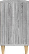 vidaXL - Wastafelkast - 80x33x60 - cm - bewerkt - hout - grijs - sonoma - eikenkleurig