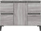 vidaXL - Wastafelkast - 80x33x60 - cm - bewerkt - hout - grijs - sonoma - eikenkleurig