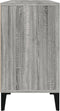 vidaXL - Wastafelkast - 80x33x60 - cm - bewerkt - hout - grijs - sonoma - eikenkleurig