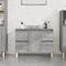 vidaXL - Wastafelkast - 80x33x60 - cm - bewerkt - hout - grijs - sonoma - eikenkleurig