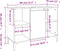 vidaXL - Wastafelkast - 80x33x60 - cm - bewerkt - hout - grijs - sonoma - eikenkleurig