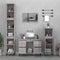 vidaXL - Wastafelkast - 80x33x60 - cm - bewerkt - hout - grijs - sonoma - eikenkleurig