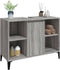 vidaXL - Wastafelkast - 80x33x60 - cm - bewerkt - hout - grijs - sonoma - eikenkleurig
