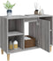 vidaXL - Wastafelkast - 80x33x60 - cm - bewerkt - hout - grijs - sonoma - eikenkleurig