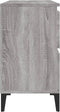 vidaXL - Wastafelkast - 80x33x60 - cm - bewerkt - hout - grijs - sonoma - eikenkleurig