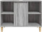 vidaXL - Wastafelkast - 80x33x60 - cm - bewerkt - hout - grijs - sonoma - eikenkleurig