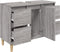vidaXL - Wastafelkast - 80x33x60 - cm - bewerkt - hout - grijs - sonoma - eikenkleurig