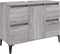 vidaXL - Wastafelkast - 80x33x60 - cm - bewerkt - hout - grijs - sonoma - eikenkleurig