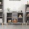 vidaXL - Wastafelkast - 80x33x60 - cm - bewerkt - hout - grijs - sonoma - eikenkleurig
