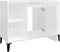 vidaXL - Wastafelkast - 80x33x60 - cm - bewerkt - hout - hoogglans - wit