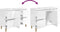 vidaXL - Wastafelkast - 80x33x60 - cm - bewerkt - hout - hoogglans - wit