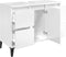 vidaXL - Wastafelkast - 80x33x60 - cm - bewerkt - hout - hoogglans - wit