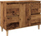 vidaXL - Wastafelkast - 80x33x60 - cm - bewerkt - hout - oud - houtkleurig