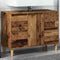 vidaXL - Wastafelkast - 80x33x60 - cm - bewerkt - hout - oud - houtkleurig