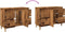 vidaXL - Wastafelkast - 80x33x60 - cm - bewerkt - hout - oud - houtkleurig