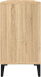 vidaXL - Wastafelkast - 80x33x60 - cm - bewerkt - hout - sonoma - eikenkleurig