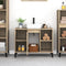 vidaXL - Wastafelkast - 80x33x60 - cm - bewerkt - hout - sonoma - eikenkleurig