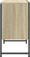 vidaXL - Wastafelkast - 80x33x60 - cm - bewerkt - hout - sonoma - eikenkleurig