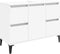 vidaXL - Wastafelkast - 80x33x60 - cm - bewerkt - hout - wit