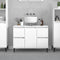 vidaXL - Wastafelkast - 80x33x60 - cm - bewerkt - hout - wit