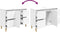 vidaXL - Wastafelkast - 80x33x60 - cm - bewerkt - hout - wit