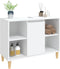 vidaXL - Wastafelkast - 80x33x60 - cm - bewerkt - hout - wit