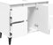 vidaXL - Wastafelkast - 80x33x60 - cm - bewerkt - hout - wit