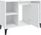 vidaXL - Wastafelkast - 80x33x60 - cm - bewerkt - hout - wit