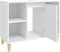 vidaXL - Wastafelkast - 80x33x60 - cm - bewerkt - hout - wit
