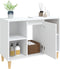 vidaXL - Wastafelkast - 80x33x60 - cm - bewerkt - hout - wit