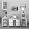 vidaXL - Wastafelkast - 80x33x60 - cm - bewerkt - hout - wit