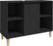 vidaXL - Wastafelkast - 80x33x60 - cm - bewerkt - hout - zwart