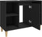 vidaXL - Wastafelkast - 80x33x60 - cm - bewerkt - hout - zwart