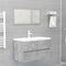vidaXL - Wastafelkast - 80x38,5x45 - cm - bewerkt - hout - betongrijs