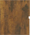 vidaXL - Wastafelkast - 80x38,5x45 - cm - bewerkt - hout - gerookt - eikenkleurig