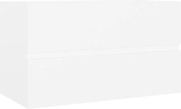 vidaXL - Wastafelkast - 80x38,5x45 - cm - spaanplaat - wit