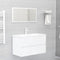 vidaXL - Wastafelkast - 80x38,5x45 - cm - spaanplaat - wit
